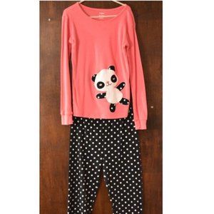 Gymboree- 2-piece panda pajamas - size 10